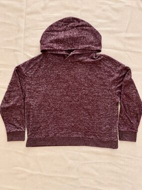 Gap Softspun Crop Hoodie Vamp Red Heather XL